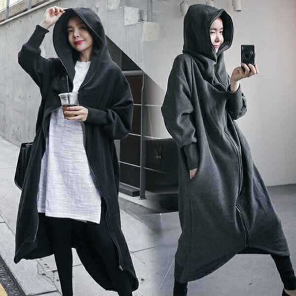 秋新作 レディース パーカー パーカーワンピ パーカーワンピース フード付き ポケット付き 秋 ワンピース トレーナー ファスナー 長袖 あったか アウター カジュアル ロング 大きめ 無地 スウェット S M L 2L dg013t2