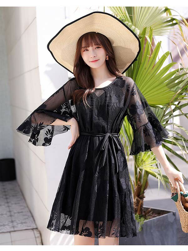 M-5XL タンキニ 水着 レディース ラッシュガード 長袖 大きいサイズ キャミソール インナーパンツ アンダーフリル ハイウエスト ボーイレッグ ワイヤーなし パッド付 体型カバー セパレート 海 韓国風 ママ水着 大人 女性用 ピンク df148x1