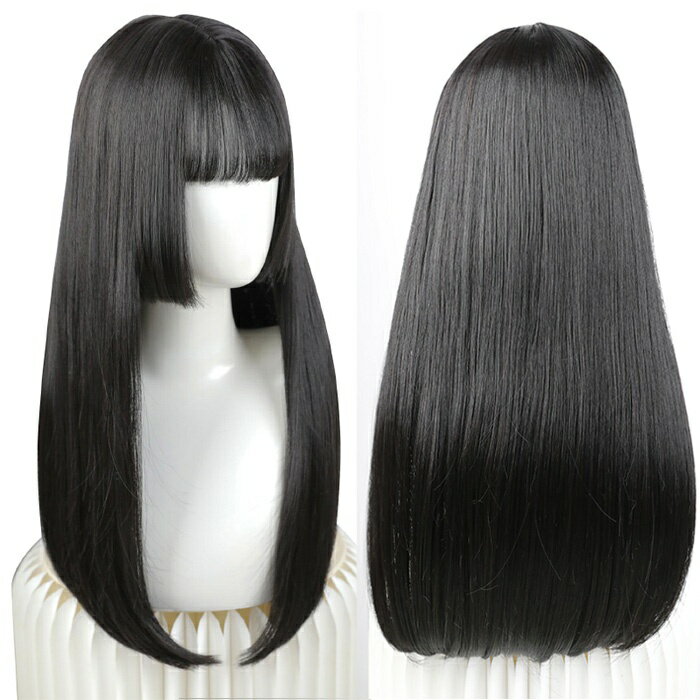 フルウィッグ ロングウィッグ 姫カット レディース 小顔 ヘアネット付 ふんわり前髪 コスプレ ハロウィン wig うぃっぐ かつら つけ毛 姫ウィッグ dp018x1x1s1