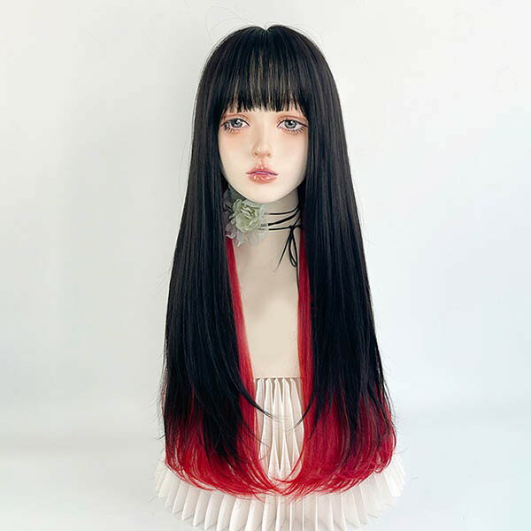 ウィッグ フルウィッグ ロングストレート 女性 レディース ロリータ ハロウィン ふんわり 前髪あり かつら コスプレ 可愛い 耐熱ウィッグ コスチューム 仮装 大人用 グラデーション 文化祭 イベント 学園祭 女装 発表会 学芸会 舞台 演劇 変装 小道具 dp180x1x1zb