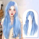 ウィッグ フルウィッグ ロングストレート 女性 レディース ゆめかわ ロリータ ハロウィン ふんわり 前髪あり かつら コスプレ 可愛い 耐熱ウィッグ コスチュ...