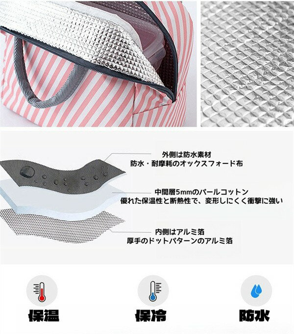 保冷バッグ クーラーバッグ スクエアバッグ 6L 保温バッグ 携帯ランチボックス ア...