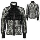 ゴシック風 トップス舞台ステージ衣装 ヨーロッパ中世 ルネッサンス 男性用 GOTHIC シャツ パンク&ゴシック 中世 フリル 王子 演劇 新劇 コスプレ 仮...