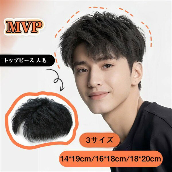 トップピース ウィッグ メンズ 短髪 巻き毛 自然 人毛 かつら 男性用 おしゃれ 耐熱ウィッグ 医療用 日常用 トップ用の付け毛 ヘアピース 自然な仕上がり ビジネス 通勤 通学 カジュアル インテリスタイル 簡単装着 かっこいい メンズウィッグ dp079z7z7x8