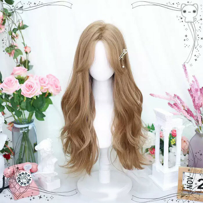 ウィッグ lolita レディース フルウィッグ 小顔効果抜群 長髪 ロングウィッグ ゆめ可愛い 原宿風 かつら 巻き毛 ぱっつん前髪 コスプレ ロリータ 可愛い キュート パーティー ハロウィン COSPLAY コスチューム 仮装 変装 女装 イベント 文化祭 学園祭 演劇 舞台