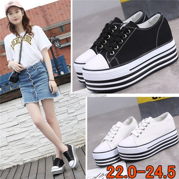厚底スニーカー レディース 白 黒 レディース インヒールスニーカー 春夏 靴 韓国 おしゃれ カジュアル ヒール7cm 普段履き 美脚 通学 履きやすい 韓国...