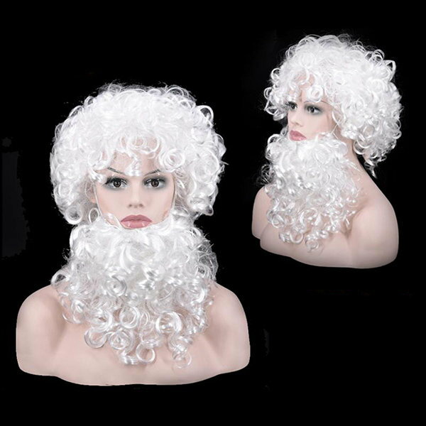 クリスマス コスプレ サンタ カツラ 髭 サンタクロース サンタコスプレ 男 ウィッグ かつら+ひげ 衣装 サンタのひげ 大人 christmas Xmas 仮...