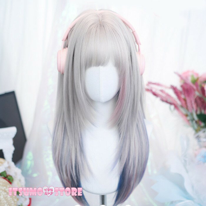 樂天商城 - フルウィッグ かつら 女性 前髪あり 原宿 可愛い キュート ウイッグ wig コスプレ 耐熱ウィッグ 小顔効果抜群 コスチューム ロリータ 文化祭 学園祭 イベント ハロウィン レトロ風 変装 仮装 女装 na021zb