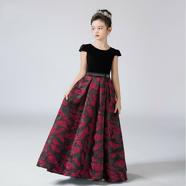 ロングドレス 子供 ピアノ 発表会 演奏会 子供ドレス 中学生 ワンピース ジュニアドレス 七五三 子供 ドレス 女の子 フォーマルドレス パーティードレス 結婚式 七五三 フラワーガール キッズドレス bg142zezezb 3