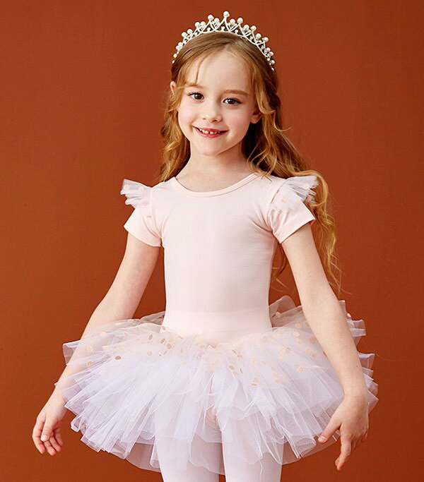 イツモストア -itsumostore-のバレエ レオタード 子供 女の子 スカート付き 可愛さ満載 バレエダンス 連体ダンス服 股下スナップ 子供 キッズ ジュニア 練習着 演出用 子供ダンス衣装 パープル bi078ze｜アングル3
