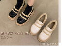 レディース 靴 パンプス ローファー シューズ 防水 美脚 歩きやすい 裏地ボア有り 厚底 通勤 通学 卒業式 卒園 学生 レトロ ファッション カジュアル 秋 冬 防寒 暖かい ブラック ホワイト
