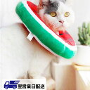 【翌営業日発送】エリザベスカラー 猫用 スイカ かわいい ソフト やわらか 綿質 軽量 術後 柔らかい ヘルスケア 保護襟 傷舐め防止 噛む防止 皮膚病 避妊 ...