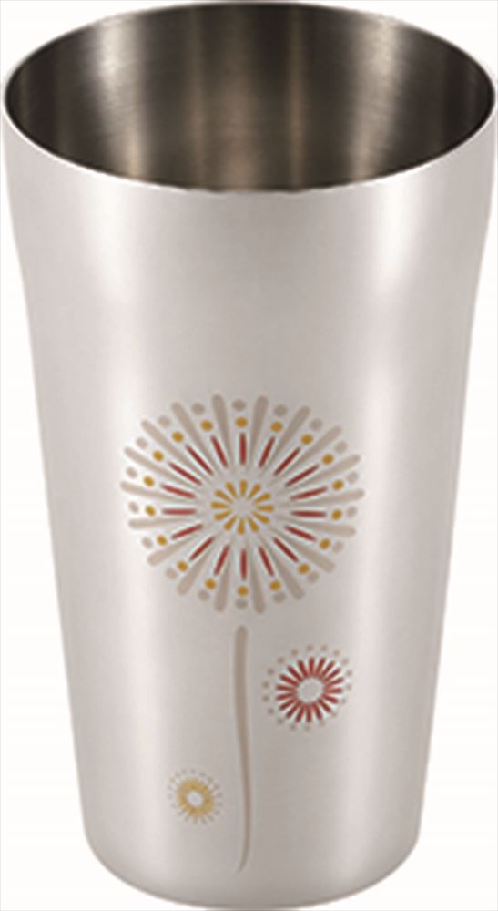 EJK-400 燕熟の技 感温ステンレスタンブラー 420ml 花火燕三条 湯呑 湯飲み コップ 保温ギフト 贈り物 記念日 記念品 誕生日 誕プレ プレゼント 七夕