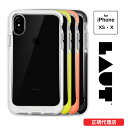  スマホケース iPhone XS X FLURO CRYSTAL イエロー ピンク ブラック ホワイト 正規品 LAUT ラウト ドイツ ブランド おしゃれ ケース カバー ホワイト