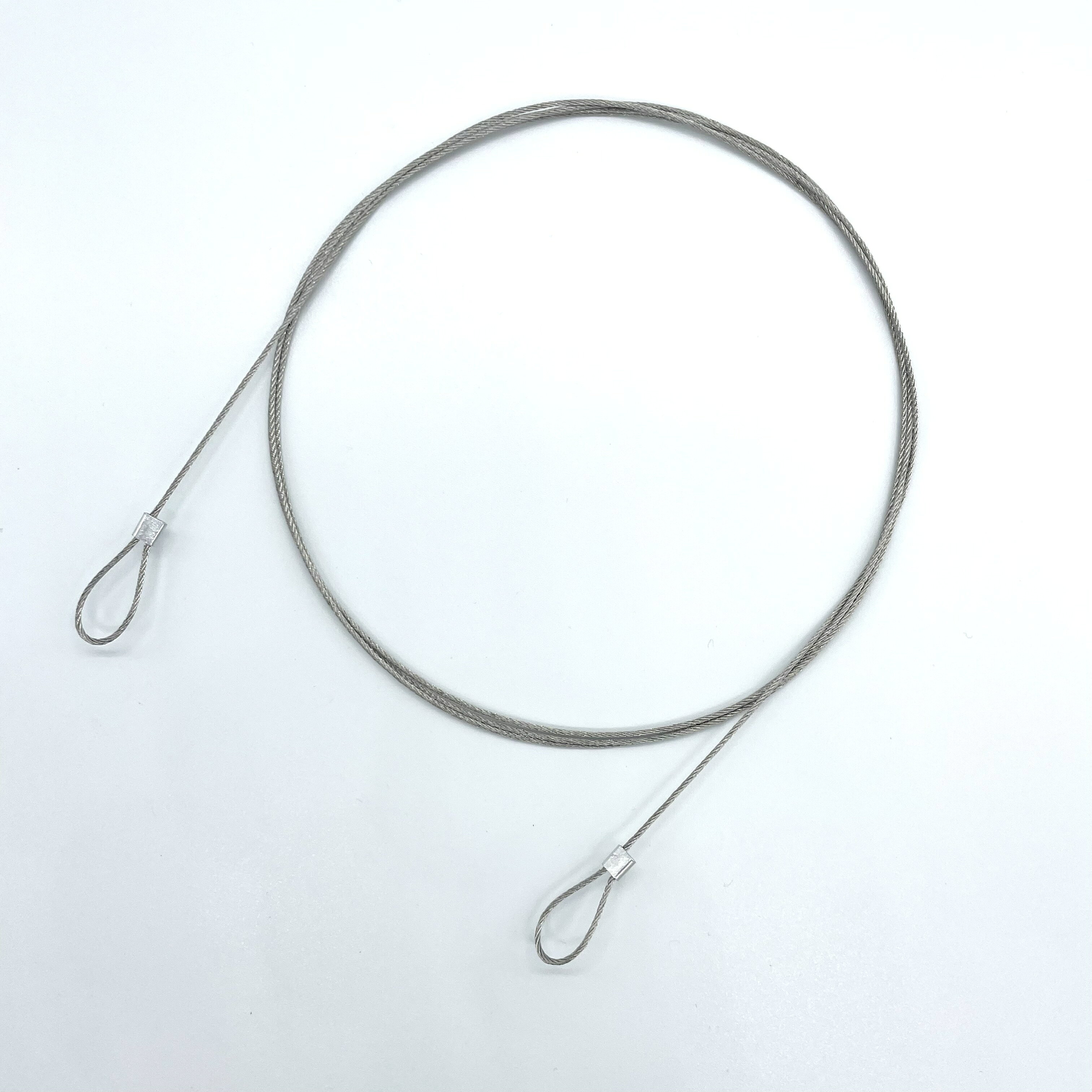 ストレートコード 150cm 1本 10本 盗難防止 ステンレスワイヤー 両輪っか ストレート コード 落下防止 セーフティーコ ittonlineshop-10000083 Must-it サンプル画像2