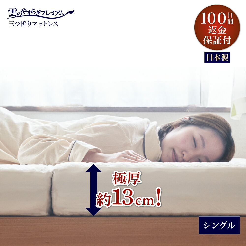 即出荷 快眠プレミアムマットレス 三つ折りブルー asakusa.sub.jp