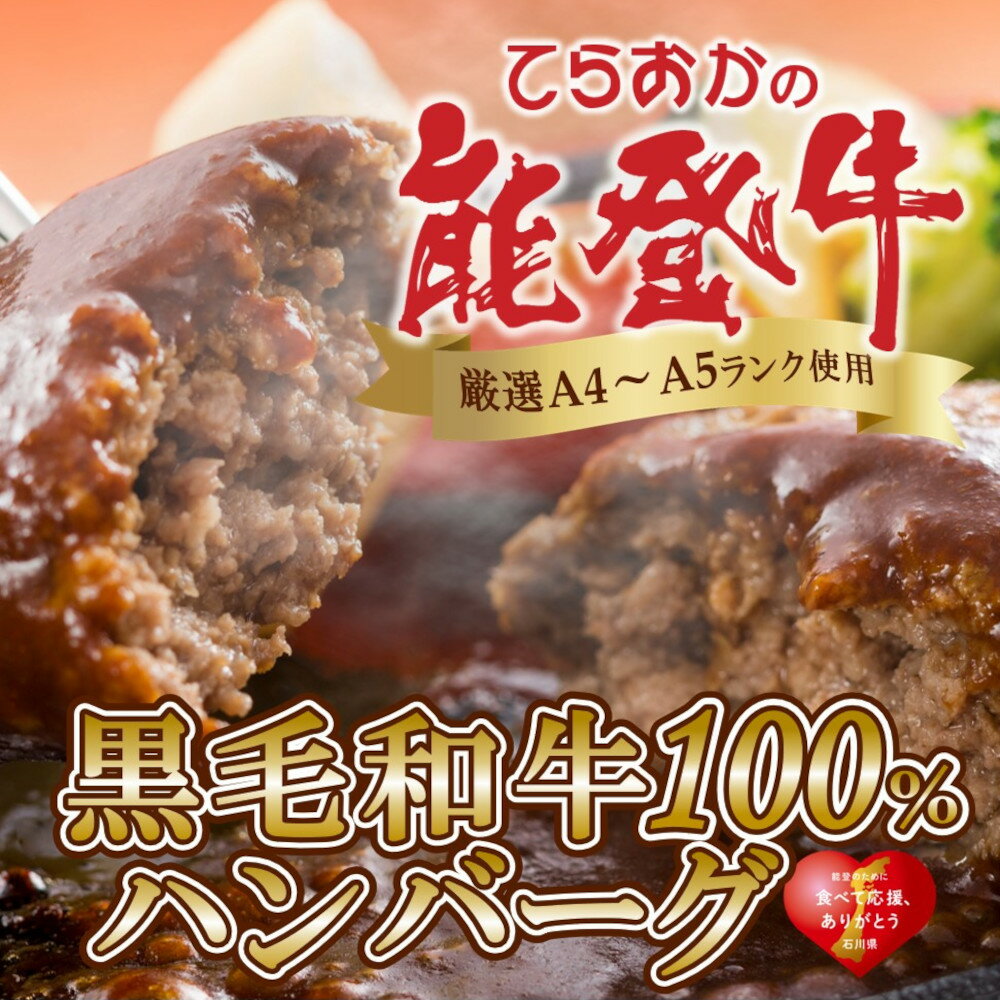 能登牛 100％ グリルド ハンバーグ 140g×3個 石川県産 黒毛和牛 和牛ハンバーグ　ビーフハンバーグ 能登復興支援のサムネイル