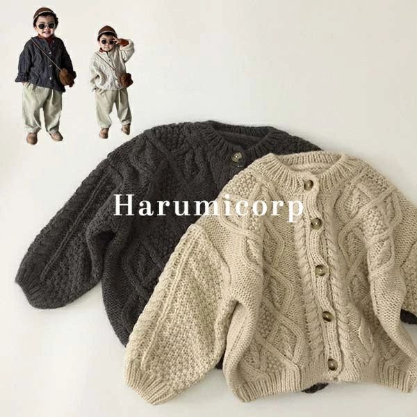 カーディガン キッズ 春秋 子供服 女の子 男の子 ニット セーター ベビー服 トップ...