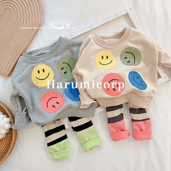 Top & Bottom Sets - セットアップ キッズ ベビー服 女の子 男の子 tシャツ 長袖 綿 ロングパンツ 子供服 春秋 ジャージ 上下セット スポーツ ジュニア 赤ちゃん おしゃれ 可愛い トップス タイツ 入園 入学 幼稚園 保育園 90cm 100 110 120 130 140cm 誕生日 プレゼント