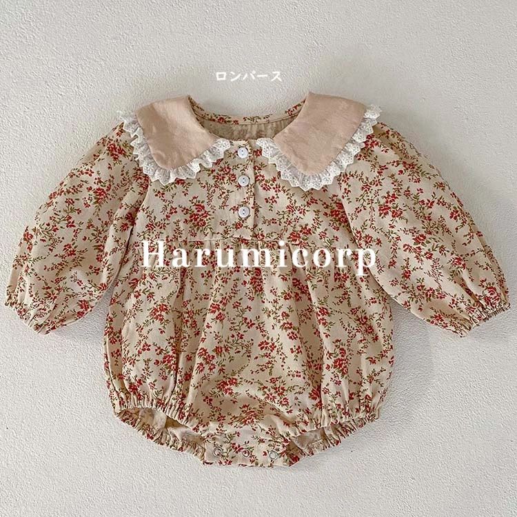 ロンパース 長袖 ベビー服 女の子綿 カバーオール キッズ 子供服 新生児 赤ちゃん おしゃれ 可愛い 子ども服 オールインワン 出産お祝い プレゼント 誕生日 入園 保育園 幼稚園 春秋冬 66 73 80 90cm 1歳 2歳 3歳 お出かけ 3