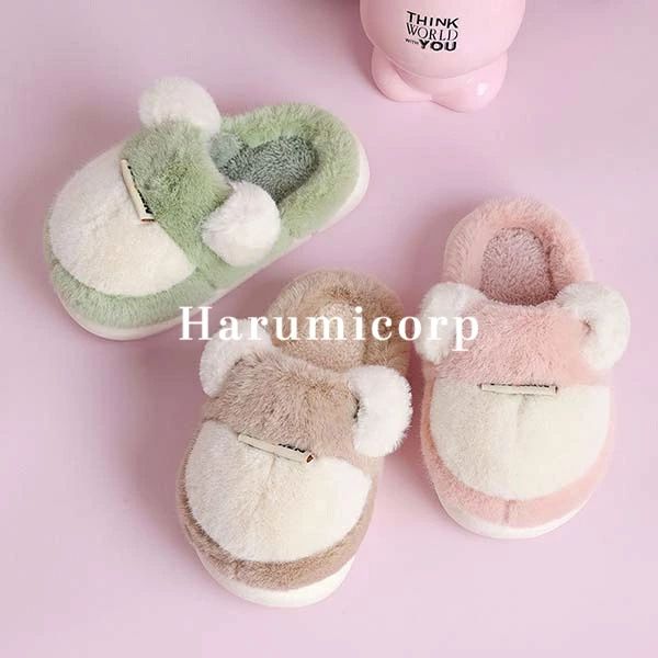 樂天商城 - ルームシューズ キッズ 冬用 スリッパ 女の子 男の子 裏起毛 ムートンスリッパ もこもこ ボアスリッパ 洗える 来客 家 自宅 子供 靴 シューズ 室内 屋外 部屋着 キッズ靴 ベビー靴 おしゃれ 可愛い 子供用 防寒 履きやすい 滑り止め 暖かい あったか ふわふわ 20 21 22cm