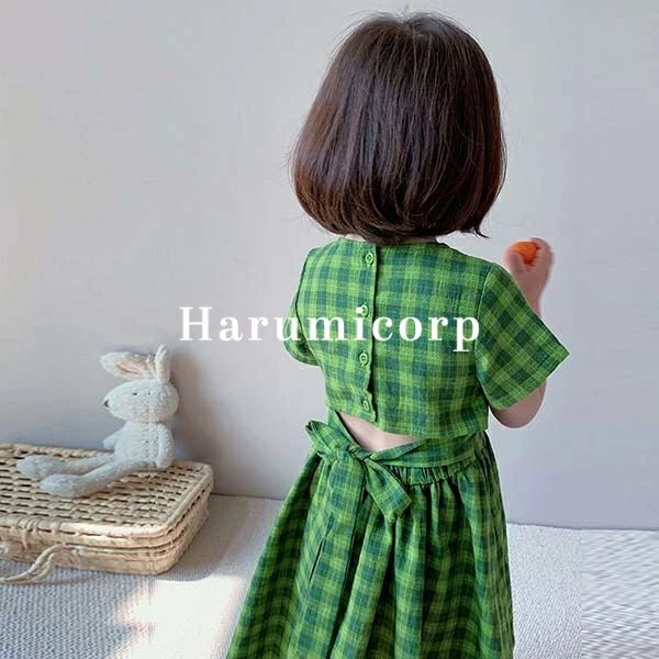 樂天商城 - ワンピース キッズ 子供服 女の子 半袖ワンピース チェック柄 ベビー服 子供ドレス 卒園式 ピアノ 発表会 卒業式 おしゃれ 可愛い 七五三 結婚式 入学 入園 韓国子ども服 春夏 誕生日 プレゼント お姫様 プリンセス シンプル 140cm 130 120 110 100 90