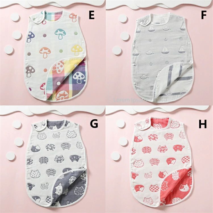 スリーパー ガーゼ ベビー キッズ 子供　赤ちゃん　6重 通気性抜群 秋冬 秋 冬 ベ...