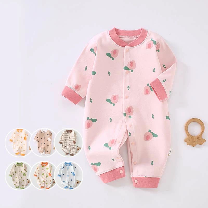 樂天商城 - 7色 ロンパース 長袖 綿 ベビー服 女の子 男の子 前開き 春 夏 秋 冬 新生児 服 カバーオール キッズ 子供服 ボディスーツ 長ズボン 韓国 可愛い 洋服 パジャマ ルームウェア 部屋着 赤ちゃん 保育園 59cm 66cm 70cm 80cm 90cm 100cm お食い初め ギフト 出産祝い プレゼント