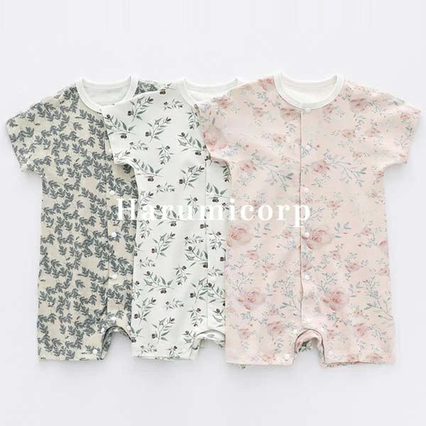 Coverall - 【6%OFFクーポン】ベビー服 ロンパース 半袖 女の子 男の子 カバーオール キッズ 新生児 子供服 綿 赤ちゃん 保育園 幼稚園 おしゃれ 可愛い ルームウェア 部屋着 パジャマ 誕生日 出産お祝い プレゼント 初節句 入園 春 夏 お出かけ 66 73 80 90cm 1歳 2歳 3歳