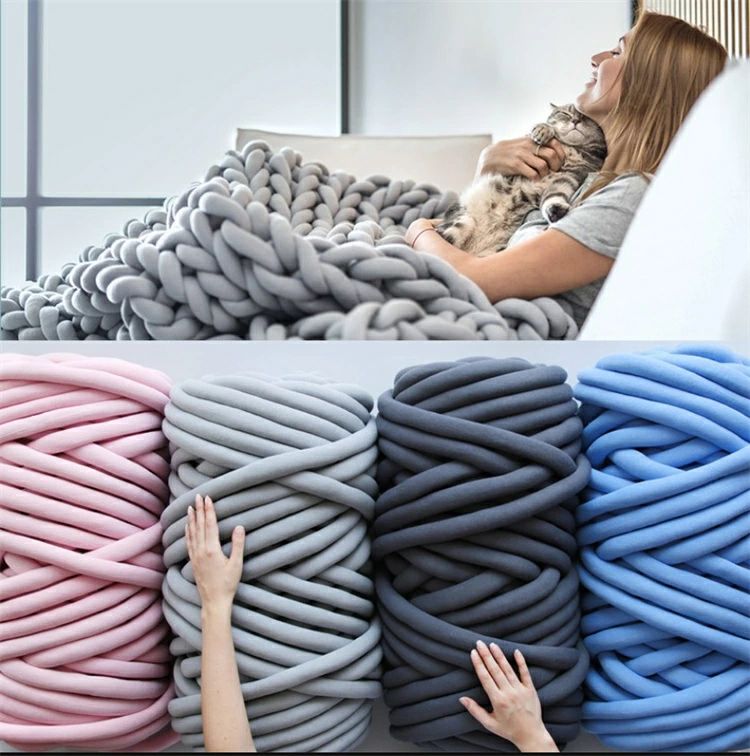 Rakuten - 【500G】 チャンキーニット毛糸 チャンキーニット ヤーン ニットヤーン ウール チャンキーヤーン ブランケット チャンキーニット ブランケット 極太毛糸 毛糸 手芸 編み物 太い 極太 糸 ニット / チャンキーニットヤーン