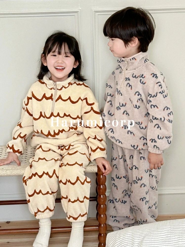 ベビー パジャマ 長袖 キッズ 男の子 女の子 上下セット フランネル ベビー服 子供パジャマ 長袖パジャマ 子供 子ども こども 子供服 80cm 90cm 100cm 110cm 120cm 130cm 140 ルームウェア 防寒 春 秋 冬 セットアップ キッズパジャマ ベビーパジャマ お部屋着 2