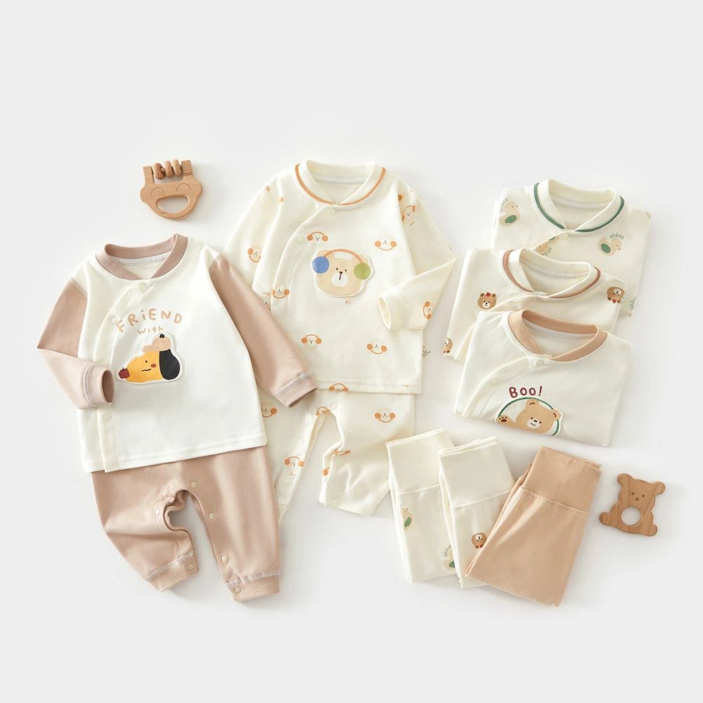 ベビー服 セットアップ 男の子 女の子 長袖 上下セット 綿100％ コットン パジャマ ベビー キッズ 59cm..