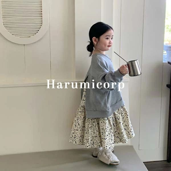 Dresses - ワンピース キッズ 子供服 女の子 秋 長袖ワンピース 花柄 韓国子供服 子ども服 ガールズ ベビー服 おしゃれ 可愛い 子供ドレス 七五三 誕生日 結婚式 お姫様 プリンセス プレゼント 90cm 100cm 110cm 120cm 130cm