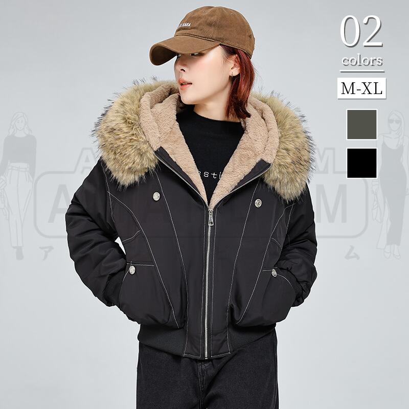 コート レディース ジャケット きれいめ カジュアル 冬 秋 秋冬 裏ボアジャケット 可愛い 体型カバー 中綿ジャケット アウター 裏ボアコート 厚手ハー フコート ブルゾン おしゃれ 裏起毛 暖い ショート丈 防寒 もこもこ ゆったり 大きいサイズ 50代