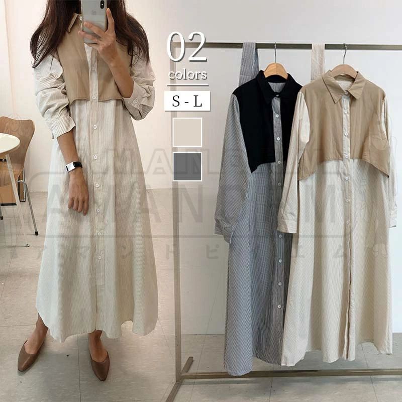 サイズ S: 着丈：118 バスト：100 袖丈：46 M: 着丈：119 バスト：104 袖丈：47 L: 着丈：120 バスト：108 袖丈：48 XL: 着丈：121 バスト：112 袖丈：49 ※サイズは人の手によって測っているため...