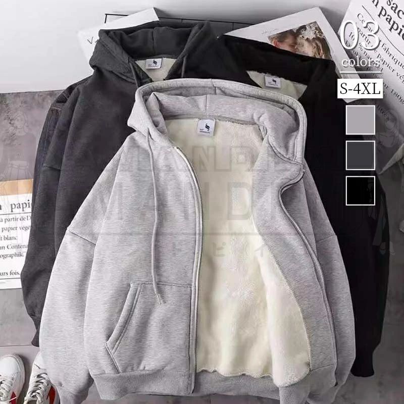 パーカー スウェットパーカー レディース おしゃれ 大きめ 裏起毛 ジップアップ メンズ ジップパーカー 裏ボア 秋 冬 長袖 フード付き 大きいサイズ あったか トップス 上着 暖かい ジャケット ジャージ アウター ボアパーカー ポケット付き ゆったり 防寒 50代