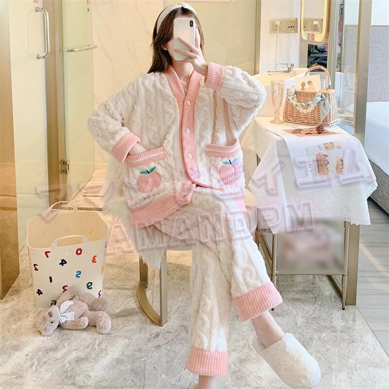 パジャマ レディース 冬 長袖 セットアップ ルームウェア フワフワ素材 シャツ 冬 上下セット かわいい 柔らかい 暖かい かわいい パステルカラー 無地 冬 セクシー 部屋着 かわいい 長袖 ふわもこ 無地 ソフト加工 快眠パジャマ 大きいサイズ 20代 30代 40代 50代 2