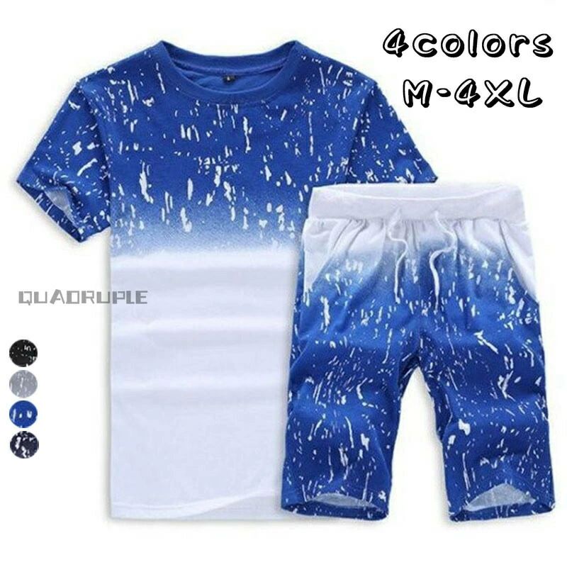 上下セット メンズ 半袖 セットアップ パーカー おしゃれ 夏服 切り替え グラデーション 半袖パーカー ショートパンツ ショーツ スポーツウエア 運動着 ルームウェア 部屋着 トップス ボトムス 英文字 フード付き カジュアル 夏 涼しい 通気性 プルオーバー ゆったり ファッション◆仕入時期により多少デザインなど異なる場合があります。ご了承ください。 カラー：グレー、ブラック、ブルー、ネイビー ■サイズ:写真より 注意事項: ※ 平置き素人採寸ですので多少の誤差はご容赦下さい。 ※ モニタ環境によって、商品の色合いが多少違う場合があります。 ※ 発送時も簡易梱包の為、お受け取り時にたたみ皺が有ると思いますが、ご了承ください。上下セット メンズ 半袖 セットアップ パーカー おしゃれ 夏服 切り替え グラデーション 半袖パーカー ショートパンツ ショーツ スポーツウエア 運動着 ルームウェア 部屋着 トップス ボトムス 英文字 フード付き カジュアル 夏 涼しい 通気性 プルオーバー ゆったり ファッション◆仕入時期により多少デザインなど異なる場合があります。ご了承ください。 カラー：グレー、ブラック、ブルー、ネイビー ■サイズ:写真より 注意事項: ※ 平置き素人採寸ですので多少の誤差はご容赦下さい。 ※ モニタ環境によって、商品の色合いが多少違う場合があります。 ※ 発送時も簡易梱包の為、お受け取り時にたたみ皺が有ると思いますが、ご了承ください。