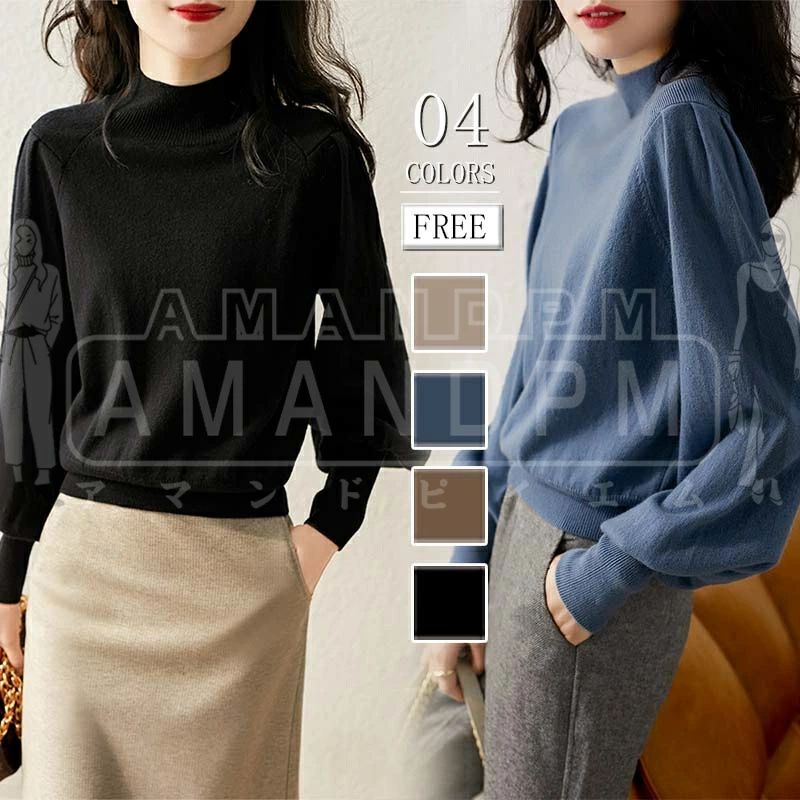 ニット レディース 春 秋 セーター トップス 半袖 インナー 丸首 きれいめ カジュアル リブー プルオーバー 大きいサイズ 柔らかい 無地 Tシャツ レイヤード オフィス 通勤 スーツインナー フェミニン お出かけ 着回し コンパクト 大人 可愛い 上品 韓国 30代 40代 50代