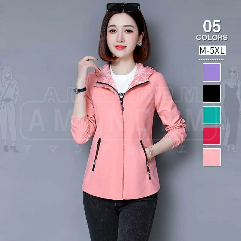ジャケット レディース 秋 カジュアル アウトドア 春 秋冬 長袖 ライト カジュアル リバーシブル きれいめ 大きいサイズ ゆったり 無地 羽織り フード付き 体型カバー 防風 シンプル ショート丈 お洒落 運動 スポーツ 散歩 ランニング 日常 大人 韓国 30代 40代 50代
