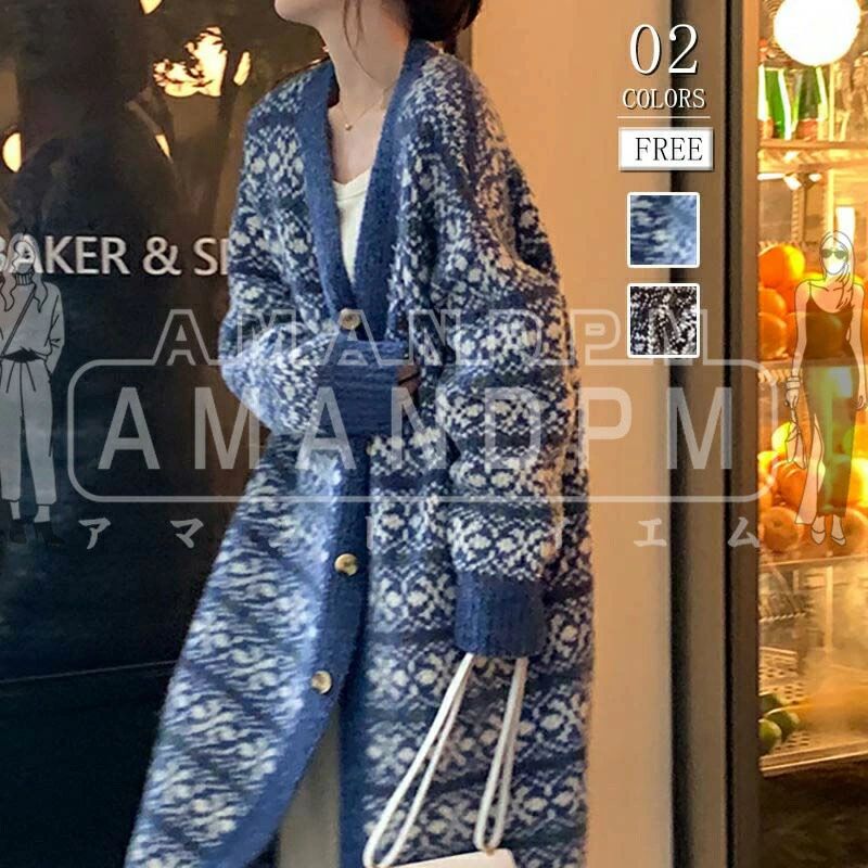 カーディガン ロングカーディガン レディース カジュアル 春 秋 ゆったり ロング 大きめ ニットカーディガン アウター 薄手 羽織り ゆったり 長袖 前開き 30代 40代 50代