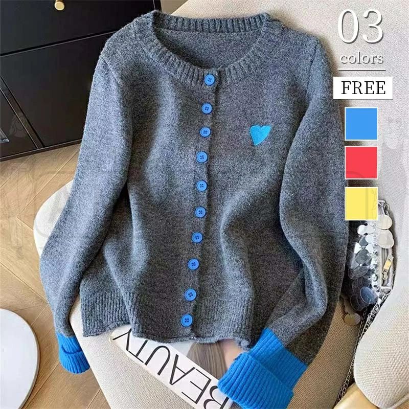 カーディガン レディース ニット トップス カジュアル 春 秋 冬 秋冬 韓国 きれいめ 前開き ニットカーディガン 長袖 アウター セーター トップス 上着 長袖 ゆったり おしゃれ 体型カバー シンプル 配色 可愛い 上品 大人 羽織り 暖かい 女性用 50代 40代 30代 春服 秋服