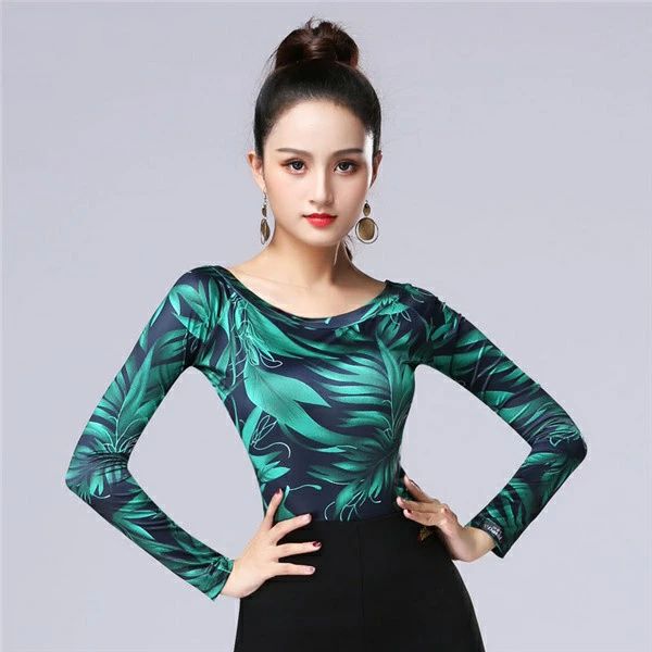 【サイズ有S/M/L/2L/3L/4L】ラテン ダンス 衣装 トップス 半袖 長袖 女性用 ダンスウェア 演出用 練習服 レディース モダンダンス ダンス衣装 タンゴ モダン ダンスウエア ステージ衣装 ラテン衣装 社交ダンス 衣装 トップス db084l6l6z7