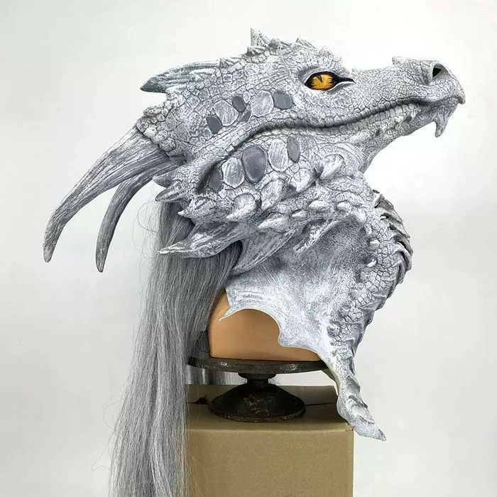 Halloween Goods - パーティーグッズ マスク コスプレ 龍 かっこいい コスプレ パーティーグッズ お面 コスチューム 小道具 ふわふわ ハロウィン 変装 変顔 仮装舞踏会 大人サイズ イベント用品 仮面舞会 面白い 被り物 ゲーム 宴会 忘年会 仮装 変装 mj022zbzbx0