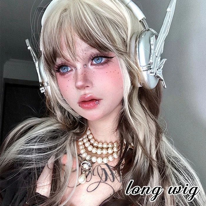 ウィッグ グラデーション レディース フルウィッグ ロング 長髪 ストレート 可愛い かわいい 大人用 コスプレ ロリータ ゴスロリ コスチューム 仮装 かつら 自然 小顔 変装 女装 文化祭 学園祭 演劇 舞台 イベント ハロウィン ゆめかわいい ゆめかわ de153n1n1x0