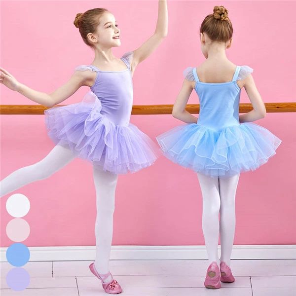 バレエ レオタード 子供 キッズ バレエ形体服 可愛さ満載 バレエダンス 連体ダンス服 バレエ レオタード 股下スナップ 女の子 子供 ジュニア 練習着 演出用 子供ダンス衣装 ワンピース パープル ピンク ブルー ホワイト 110 120 130 140 150 160 d1390d3d3x0