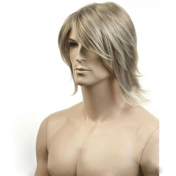 【フリーサイズ】フルウィッグ ヨーロッパ 男性かつら 薄金色 コスプレ 貴族 王族 宮廷 新劇 演出 現代劇 演出 耐熱 メンズ クリスマス dp198c0c0x1 2