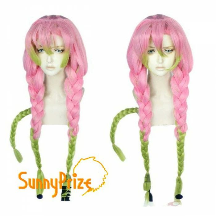 ウィッグ 鬼滅の刃 甘露寺蜜璃 コスプレ レディース フルウィッグ 自然仕上げ 無痕設計 グラデーション..