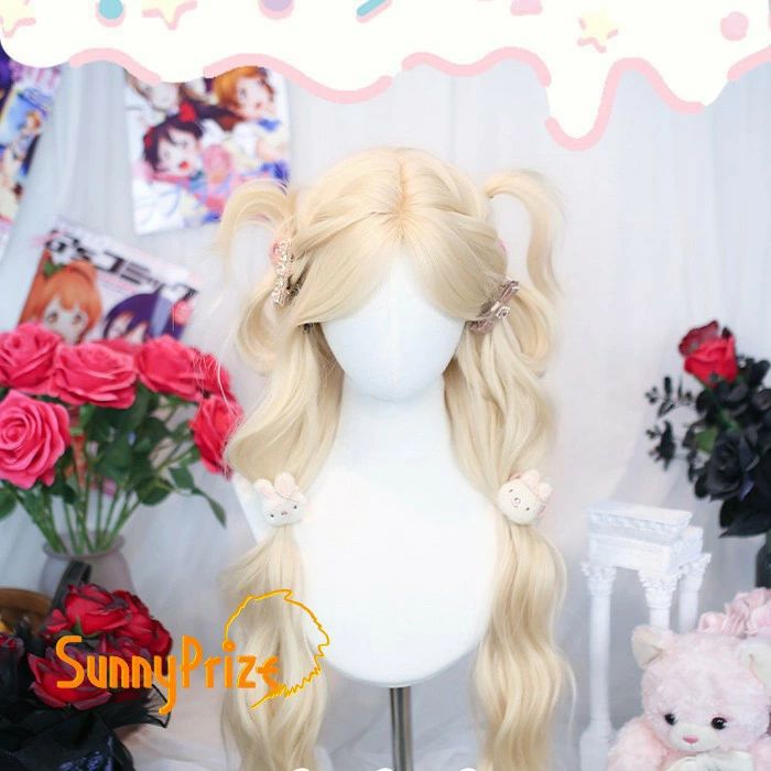 フルウィッグ かつら 金髪 女性 前髪あり 原宿 可愛い キュート ウイッグ wig コスプレ 耐熱ウィッグ 小顔効果抜群 コスチューム ロリータ 文化祭 学園祭 イベント ハロウィン レトロ風 変装 仮装 女装 mm016zbzbm7