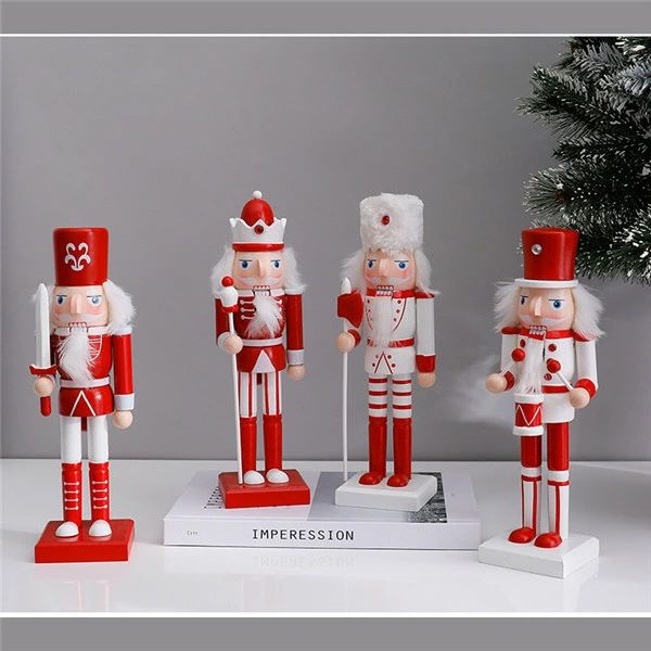 木工品☆くるみ割り人形く 衛兵 兵士 人形 31cm工芸品 洋風 置物 サンタクロース クリスマス プレゼント ja286c0c0m3